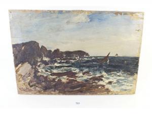 HARE Julius 1859-1932,coastal scene,Smiths of Newent Auctioneers GB 2020-08-28