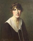 HARE Julius 1859-1932,Portrait of a Lady with a Pearl Necklace,Clars Auction Gallery US 2018-05-20