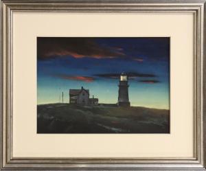 HARE Richard Clark 1906,Cape Elizabeth Lighthouse At Evening,Wiederseim US 2019-09-21