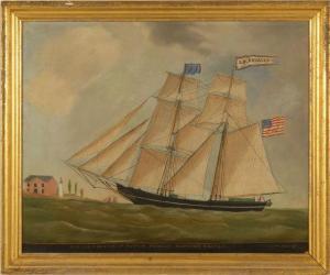 HARE William 1815-1865,Brig J.R. Rhoades of Boston Franklin Mathews Master,Eldred's US 2008-11-20