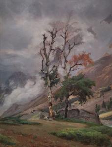 HAREUX Ernest 1847-1909,Effets de brumes en montagne,Sadde FR 2021-12-07