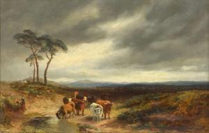 HARGITT Edward 1835-1895,A cloudy day on the moor,1874,Rosebery's GB 2022-11-16