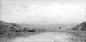 HARGRAVE ELWOOD,« Le lac au pied des collines »,1904,Adjug'art FR 2006-10-29