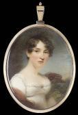 HARGREAVES Thomas 1775-1846,A Lady, wearing white dress with lace trim and bro,Sotheby's 2004-04-22