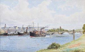 HARGY Frank,COAL BOATS IN THE HARBOUR, COLERAINE,Ross's Auctioneers and values IE 2019-03-13