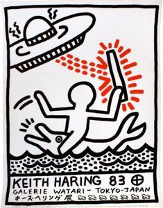 HARING Keith 1958-1990,Affiche d'exposition Galerie Watari,1983,Millon & Associés FR 2017-10-15