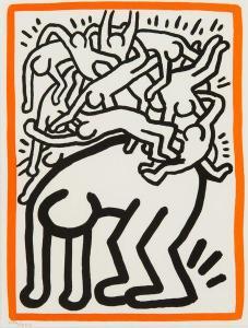 HARING Keith 1958-1990,Fight aids worldwide,1990,De Vuyst BE 2012-03-10