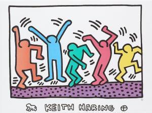 HARING Keith 1958-1990,Personnages dansants,Horta BE 2018-06-18