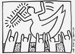 HARING Keith 1958-1990,Untitled,1982,Phillips, De Pury & Luxembourg US 2024-04-24