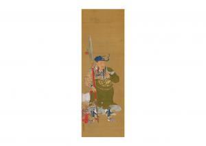 Haritsu Ogawa 1663-1747,A CHINESE WORRIOR,Ise Art JP 2023-07-15