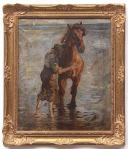 HARKE Evelyn 1899-1930,Fisherman with Horse,Keys GB 2018-03-22