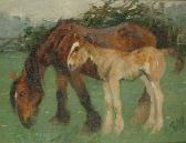 HARKE Evelyn 1899-1930,Mare and foal,Bonhams GB 2004-07-28