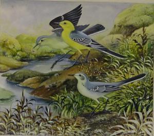 HARLE Dennis F 1920-2001,Osprey and Wagtails,20th century,David Duggleby Limited GB 2017-09-09