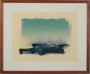 HARLEY David 1961,Abstract in Green and Blue,1992,Stair Galleries US 2014-03-21