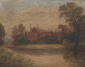 HARLEY L.Holden 1800,A Landscape with Hampton Court Palace,Aspire Auction US 2014-09-06
