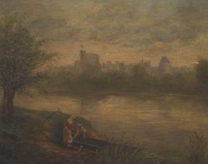 HARLEY L.Holden 1800,A landscape with Windsor Castle,Aspire Auction US 2014-09-06