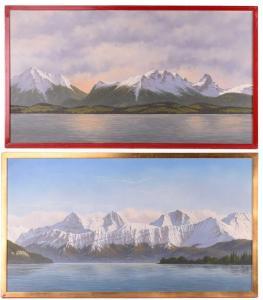 HARLING Simon 1950,Two views of Swiss Oberland,Dawson's Auctioneers GB 2023-08-31