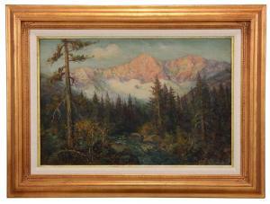 HARMON Charles Henry 1859-1936,Mountain Landscape,Brunk Auctions US 2020-12-05