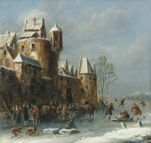 HARMS Johann Oswald,Wintervergnügungen auf dem zugefrorenen Fluss,1689,Winterberg Arno 2019-10-26