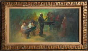 HARNDEN William 1920-1983,CONDUCTOR WITH SINGER,1950,Ro Gallery US 2023-08-31
