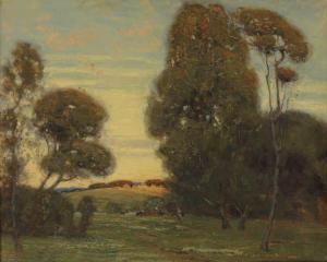 HARPER A. William 1873-1910,Untitled (French Landscape).,1905,Swann Galleries US 2010-10-07