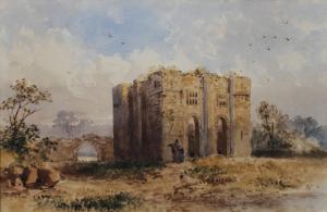 HARPER Thomas 1817-1843,Middleham Castle, the castle and figures,Morphets GB 2018-11-29
