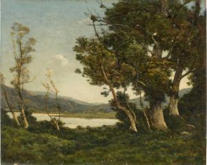 Harpignies Henri Joseph 1819-1916,Au bord du lac,1898,Sotheby's GB 2024-04-10