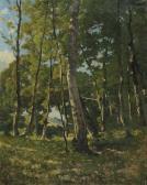 Harpignies Henri Joseph 1819-1916,Entrée de la forêt,1885,Christie's GB 2021-04-21