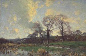 Harpignies Henri Joseph 1819-1916,Landscape at sunset,1895,Christie's GB 2017-03-16