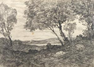 Harpignies Henri Joseph 1819-1916,Paysage de côte,1910,Daguerre FR 2016-03-31