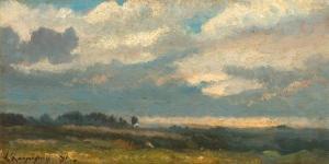 Harpignies Henri Joseph 1819-1916,Südfranzösische Landschaft in der Umgebung de,1891,Galerie Koller 2018-03-23