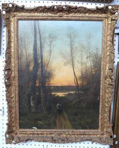 HARPSAL 1900,Through the trees,Bellmans Fine Art Auctioneers GB 2014-08-08