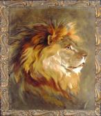 HARRIMAN J.C 1800-1800,Portrait of a Lion,Lots Road Auctions GB 2008-07-27