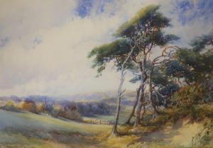 HARRINGTON Charles 1865-1943,Landscape with Pinetrees in the foreground,Gorringes GB 2022-01-17