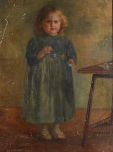 HARRINGTON E.J,Full length portrait of a young girl,David Lay GB 2018-01-25