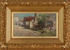 HARRIS Edwin Landseer 1858-1901,Dutch Village Scene,1899,Cottone US 2016-11-12