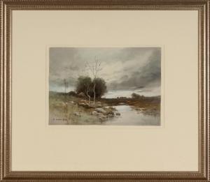 HARRIS Edwin Landseer 1858-1901,Stream & Landscape Scene,Cottone US 2016-11-12