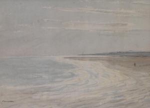 HARRIS Edwin 1855-1906,Sussex beach scene,1913,Burstow and Hewett GB 2016-11-16