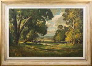 HARRIS Edwin 1855-1906,Sussex Meadow,Tooveys Auction GB 2016-03-23