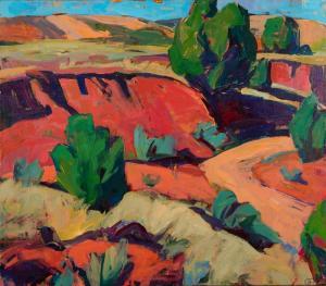 HARRIS Gregory Frank 1953,Cerrillos Landscape,2014,Santa Fe Art Auction US 2023-11-11
