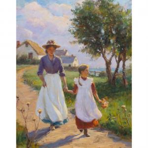 HARRIS Gregory Frank 1953,Mother and Daughter,Clars Auction Gallery US 2023-07-14