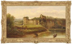 HARRIS Henry 1852-1926,Chepstow Castle from Across the River Wye,Eldred's US 2015-11-06