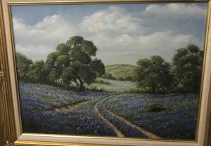 HARRIS MARY 1891-1978,Wooded landscape with blue flowers,1987,Moore Allen & Innocent GB 2022-02-09