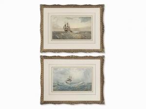 HARRIS OF SWANSEA James II 1847-1925,Pair of Seascapes,1868,Auctionata DE 2016-10-22