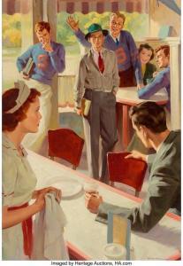 HARRIS Robert George 1911-2007,The Diner,Heritage US 2020-04-24