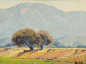 HARRIS Sam Hyde 1889-1977,La Crescenta (San Gabriel Mountain landscape),Abell A.N. US 2024-03-10