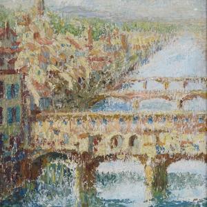 HARRIS Suzanne C 1909,View in Florence,Burstow and Hewett GB 2019-06-19