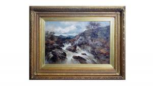 HARRIS William E. 1860-1930,Torrent on the Marlas, Wales,Anderson & Garland GB 2023-11-30