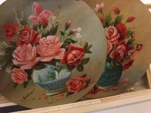 HARRISON A 1800-1800,Still life studies of roses in hand-painted vases,Keys GB 2016-08-06