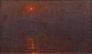 HARRISON Alexander Thomas 1853-1930,Lever de lune sur la pl,Artcurial | Briest - Poulain - F. Tajan 2023-09-26
